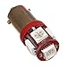 Produktbild 1x 5er SMD LED Lampe Rot GE#44 GE44 #47 #455 Ba9s Metall-Sockel 6V 6,3V 7V T4W Birnchen-Ersatz für Automaten Geldspieler Flasher Neu [A++] Joy-Button