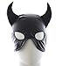 Produktbild Omos Damen Herren Horn-Kopfmaske Einstellbare Augenbinde Ledermaske SM Spielzeug Sex Fetisch Bondage Schwarz Erotik