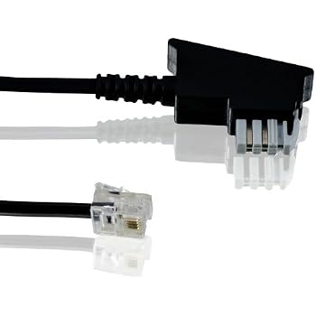 Telefon Router Kabel DeleyCON 10m Telefonkabel RJ11 6P4C Westernkabel Weiß Rj11 Kabel