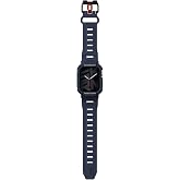 Skinarma Watch 44mm ve 45mm Uyumlu Skinarma Mecha 2in1 TPU Kasa Koruyucu + Silikon Kordon