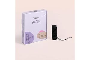 ‎TAYNIE Taynie Waschbare Tampons ultra – Wiederverwendbare Tampons aus Bio-Baumwolle Alternative zu Einwegtampons, saugstark und hautfreundlich, für mittel starke Blutung, 90 °C waschbar, mit Rückholbändchen