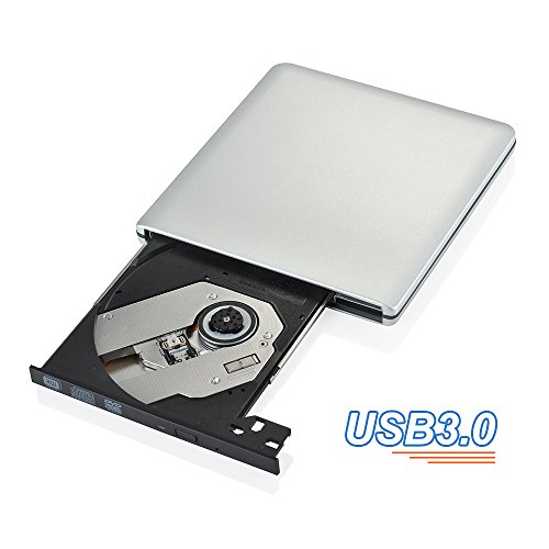 Neu VicTsing Ultra Slim Extern USB 3.0 DVD VCD CD RW Brenner Drive Superdrive Tragbar für Apple Mac Macbook Pro Air iMAC, Windows 2000, XP, Vista, 7 PC Laptop usw. - 3