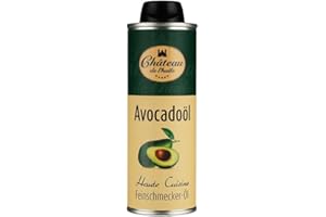 ‎LA MONEGASQUE Château de l'huile Avocadoöl – 250 ml, 1er Pack - Kaltgepresst, 100% Natives Avocado-Öl – In UV-lichtgeschützter Dose für optimale Frische - Nussig-Cremiges Aroma, Ideal für Bowles, Salate