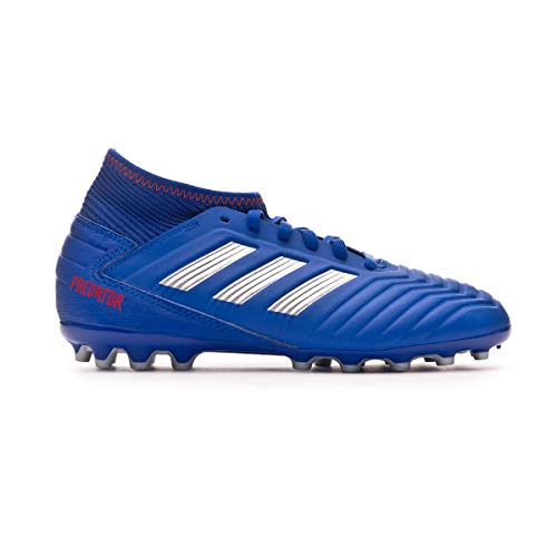 Adidas Predator 19.3 AG J - Botas de fútbol, Unisex Niño, Multicolor (Azufue/Plamet/Rojact) 33 EU