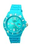 NERD Armbanduhr mit Datum in Hellblau A15
