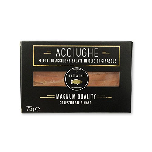 Filetti di Acciughe/Alici Salate del mare Adriatico 75g - Filet&Fish