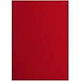 Papier Carton Couleur 220g 50x70cm Rouge Foncé - Lot De 10 Feuilles