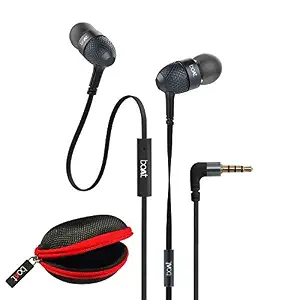 boAt BassHeads 225 Wired in Ear Earphone with Mic (Black)