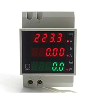Voltmetro Digitale Auto 12V-24V Con LED Rosso - Tester Di Tensione E Corrente 3 Cifre Per Veicoli, Camper, SUV