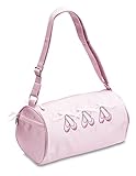 Girls Pink satin ballet dance shoulder shoe bag by Katz dancewear KB21