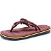 Produktbild Swallowuk Herren Junge Zehentrenner Sommer Flip Flops Badelatschen Sandalen Casual Rutschfest Strand Wasser Schuhe Slipper Badeschuhe Hausschuhe (38, Braun)