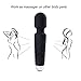 Produktbild TianYi-EUR Schnurloses Mini-Wand-Massagegerät für Damen | 8 leistungsstarke Geschwindigkeiten und 20 pulsierende Modi | Travel friendly - Schwarz