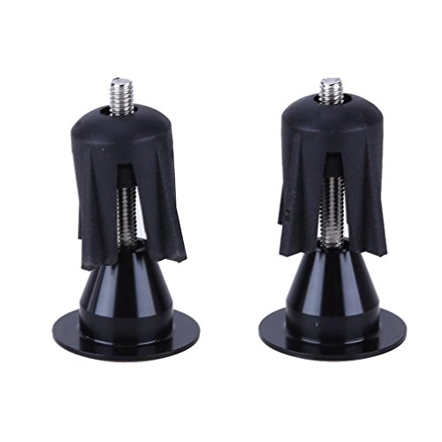 Hunpta Ein paar Aluminium Fahrrad Fahrrad Lenker Griffe Lenker Cap Endstopfen