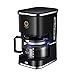 Produktbild Solar Tragbare Kaffeemaschine, 750 ml automatische amerikanische Filterkaffeemaschine 17 Duschlöcher Automatische Abschaltung der Kaffeemaschinen 220 V,Schwarz