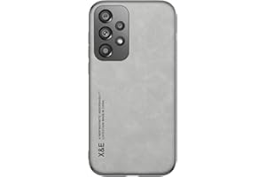 Kepuch Silklike Funda para Samsung Galaxy A33 5G - Case Carcasa Placa de Metal Incorporada para Samsung Galaxy A33 5G - Gris