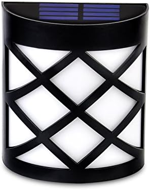 Solar Wall Light,Abura Wireless Waterproof Sensor Lighting Classical Design Wall Mounted Light Sensor Lamp for House Outdoor Landscape Garden