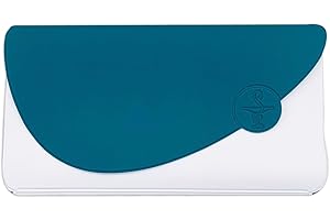 Nemau - Pochette Garde Ordonnance Format Enveloppe - Gomme Expansée - Fabriqué en France - Étui Souple pour Ordonnance, Feuilles de Soins, Carte Vitale, Carte Mutuelle - Modèle Bicolore Bleu et Blanc