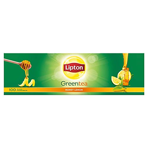 Lipton Honey Lemon Green Tea Bags, 100 Pieces