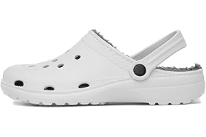 Shoe Zone - Womens White Warm Lined Slipper