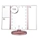 Produktbild WLAY DREI Falten Kosmetikspiegel Make-up Licht Folding Desktop Touch USB 22 Lampe Rose Gold Mit 10-facher Vergrößerungslampe
