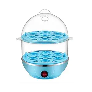 VARNIRAJ IMPORT & EXPORT WITH V LOGO Double Layer Boiler Off 14 Egg Poacher for Steaming, Cooking, Boiling and Frying (Multicolour)