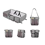 Wickeltasche – 3 in 1 Baby Reisen Windel bett – Hohe Qualität Multifunktionale Faltbare Babytragetasche Tasche - 3
