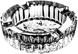 Crystaljulia 0005 Ashtray, 5 Units, Crystal, 8 x 8 x 2.5 cm