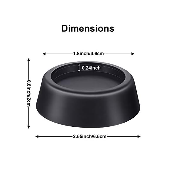 8 Packung Antivibration Pads für Waschmaschine und Trockner Gummi Waschmaschinen Fußpads Waschmaschine und Trockner Antirutschmatte, Gut für Vibrationsreduzierung und Stoßdämpfer – Bild 3