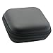 Price comparison product image Gemini_mall® Square Zipper Storage Bag Carrying Case for Hard Keep Earphones SD Card Area (Black)