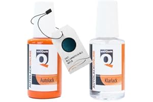 uniQum Autolack Stift + Klarlack im Vorteilsset fürs Auto für FIAT BLU DIPINTO DI BLU 687/B Autolack Reparatur 2 x 30 ml