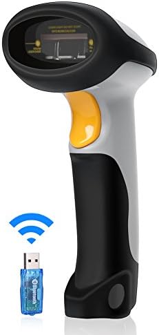 Bluehresy USB-Wired + Wireless Bluetooth Barcode-Scanner for Android / IOS / Windows / iPhone / Galaxy / iPad, 32 bit Decoder
