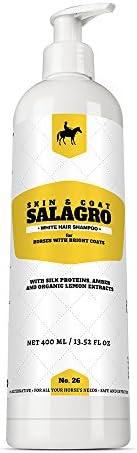 White Hair Shampoo for Horses and Ponies with Fair Coats, 400 ml - 13.52 fl oz
