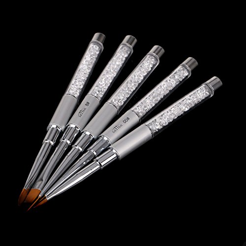 Anself Nail Art Pen Design Set Painting Dotting Brush Kit Tool 5PCS