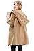 Sweet Mommy Big Hooded Maternity and Mother's Duffle Coat with baby pouch CAMELL