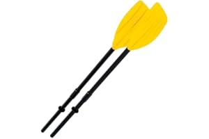 Aggloz | Kayak Paddle Oar | Adjustable Portable Detachable Paddles Oars for Inflatable Boat Kayaking Boating Canoeing Surfing Outdoor Water Sports | TWIN PADDLES