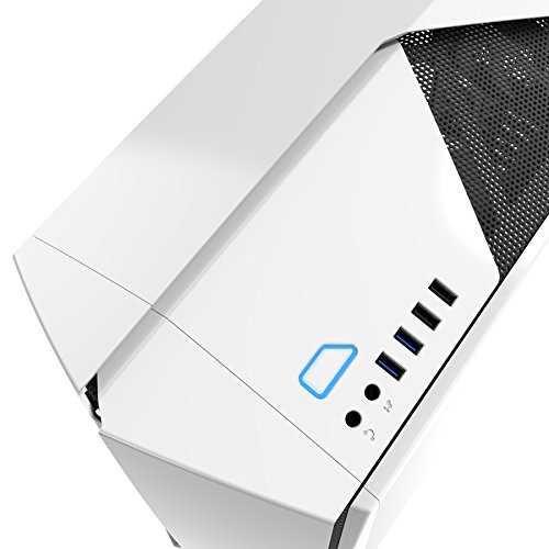 VIBOX Rapture XR780-180 Komplett-PC Paket Gaming PC – 4,0GHz i7 10-Core Prozessor, GTX 1080, leistungsfähig, Wassergekühlter Desktop Gamer Computer mit Spielgutschein, 3x Dreifach 27″ Monitor, Roccat Tastatur, Gamer Mouse, Windows 10, Weiß Innenbeleuchtung, lebenslange Garantie* (3,0GHz (4,0GHz Turbo) Intel i7 6950X Extreme Broadwell 10-Core Prozessor, MSI NVIDIA GeForce GTX 1080 8GB ARMOR Grafikkarte, 64GB Team 2133MHz DDR4 RAM, Samsung 1TB SSD, Corsair H100i GTX Wasserkühler, NZXT Gehäuse) - 9