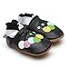 Soft Leather Baby Shoes Caterpillar Black 12-18 months
