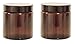 Produktbild Viva Haushaltswaren #61121# 2 Glastiegel 120 ml/Salbentiegel / Cremetiegel/Glasdosen aus Braunglas inklusiv Beschriftungsetiketten, braun, 6.1 x 6.1 x 6.3 cm