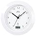 Produktbild Badezimmer-Uhr Atlanta 4204/0: wassergeschützte Funk-Wanduhr in Weiß sowie mit Thermometer, Durchmesser 17cm