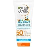 Garnier Ambre Solaire Sensitive Advanced &Ccedil;ocuk Hipoalerjenik G&uuml;neş Koruyucu S&uuml;t SPF50+ 175ML