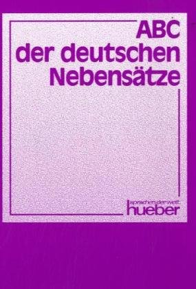 Pdf Abc Der Deutschen Nebensatze Einfuhrung Und Ubungen Download Burnregina