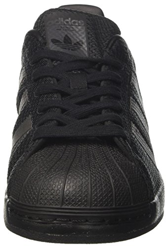 adidas Herren Superstar Bounce Basketballschuhe, Schwarz (Cblack/Cblack/Cblack), 43 1/3 EU -