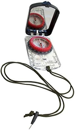 Alpine Mountain Gear Map Compass with Adjustable Declination, Black by Alpine Mountain Gear