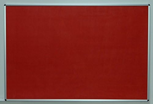 Adboards Aluminium Framed Fire Rated Burgundy Felt Notice Board 120cm x 90cm