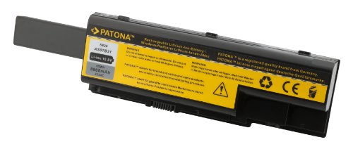 PATONA Laptop Akku für Acer Aspire 5310 | 5520 | 5710 | 5720 | 5920 | 6920 | 6920G | 7520 | 7720G | 8920 | 8920G | 8930 | 8930G und weitere… – [ Li-ion; 8800mAh; schwarz ] - 2