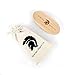 Wooden Beard Brush by Spartan Beard Co. - Boar Bristle Brush for Men's Grooming Kit - Best Beard Comb for Men - Great for Beard Oil, Beard Balm & Beard Wax---Comes packaged in Cotton Drawstring bag