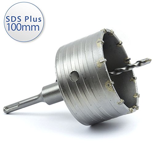 SDS PLUS Bohrkrone 100mm 12 Zähne Dosenbohrer Lochbohrer SDS Plus FT100SDS