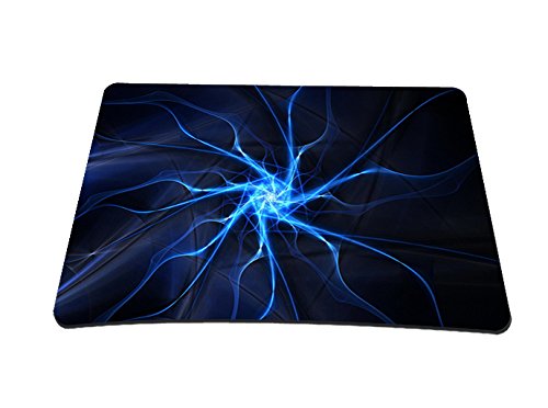 Silent Monsters Gaming und Office Mauspad 24 x 20 cm, Mousepad Design lightning