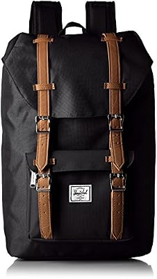 Herschel Little America Mid Volume, Sac à dos loisir - Noir (Black), Taille Unique