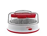 Ufesa Yogurtera Electrica Yg3000, 15 W, 1.4 litros, De plástico, Blanco/Rojo